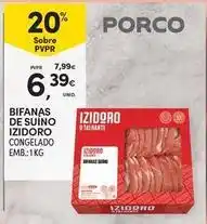 Continente Bom dia Izidoro - bifanas de suino promoção