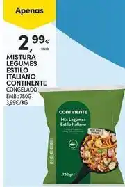 Continente Bom dia Continente - mistura legumes estilo italiano promoção