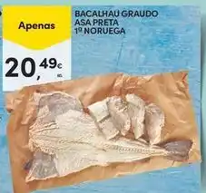 Continente Bom dia Bacalhau graudo asa preta 1 noruega promoção