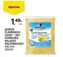 Continente Bom dia Valformoso - queijo flamengo light - 50% gordura ralado promoção