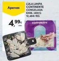Continente Bom dia Continente - lula limpa congelada promoção