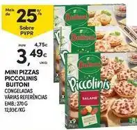 Continente Bom dia Buitoni - mini pizzas piccolinis promoção