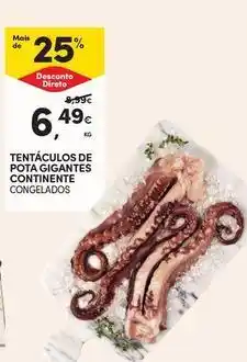 Continente - tentáculos de pota gigantes
