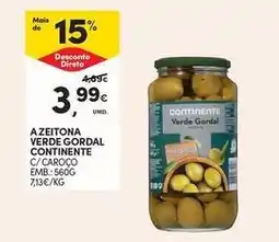 Continente Bom dia Continente - azeitona verde gordal promoção