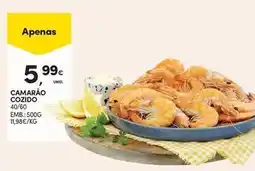 Continente Bom dia Camarão cozido promoção