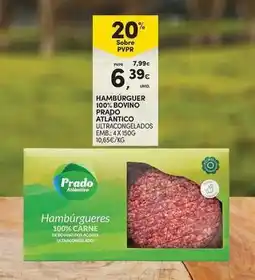 Continente Bom dia Hamburguer 100% bovino prado promoção