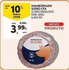 Continente Bom dia Hamburguer suino promoção