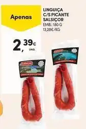 Continente Bom dia Linguiça c/s picante promoção