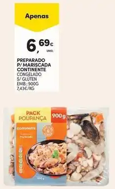 Continente Bom dia Continente - preparado p/ mariscada s/ gluten promoção