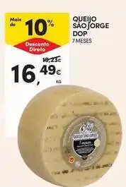 Continente Bom dia A+ - queijo saojorge promoção