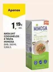 Continente Bom dia Mimosa - nata uht cogumelos e trufa promoção