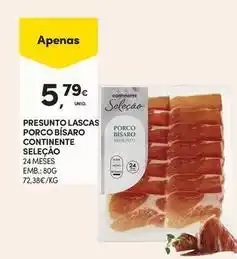 Continente Bom dia Seleção du chef - presunto lascas porco bisaro continente promoção