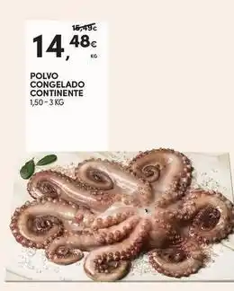 Continente Bom dia Continente - polvo congelado promoção