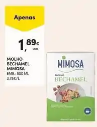 Continente Bom dia Mimosa - molho bechamel promoção