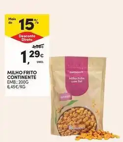 Continente Bom dia Continente - milho frito promoção