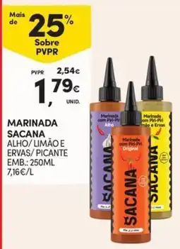 Continente Marinada sacana alho/limão e ervas/picante promoção