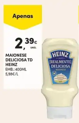 Continente maionese deliciosa td heinz promoção