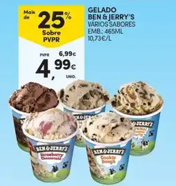 Continente Ben & Jerry's vários sabores promoção