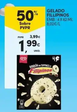 Continente Bambón com toppings de Filipinos promoção