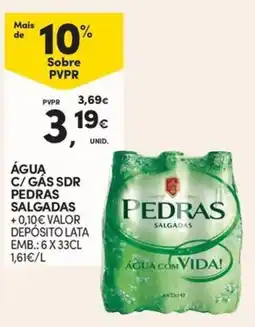 Continente Água c/ gas sdr pedras salgadas promoção