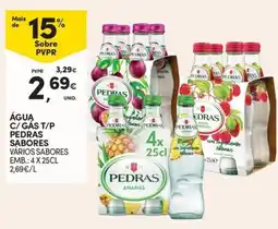 Continente Água c/ gás t/p pedras sabores promoção
