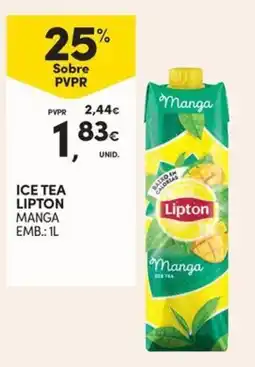 Continente Ice tea lipton manga promoção