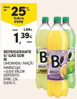 Continente refrigerante s/ gás sdr b! limonada/ maçã/ maracujá promoção