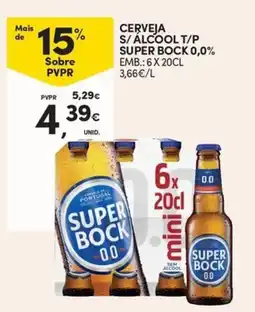 Continente Cerveja s/ álcool t/p super bock 0,0% promoção
