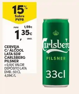 Continente Cerveja Carlsberg Pilsner promoção