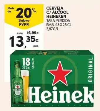Cerveja c/ alcool heineken