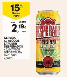 Continente Cerveja c/ álcool lata sdr desperados promoção