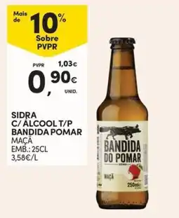 Continente Sidra c/ álcool t/p bandida pomar maçã promoção