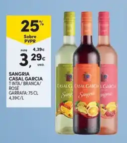 Continente sangria casal garcia tinta/branca/rosé promoção