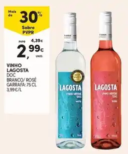 Continente Vinho lagosta branco/ rosé promoção