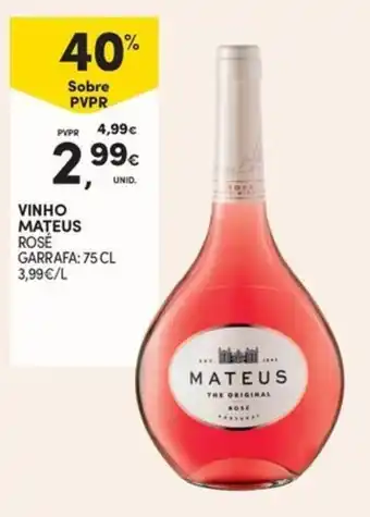 Continente Vinho mateus rosé promoção