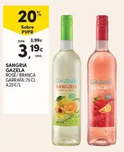 Continente Sangria gazela rosé branca promoção