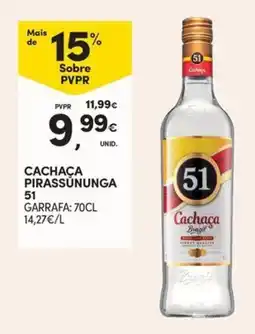 Continente Cachaça Pirassununga 51 promoção