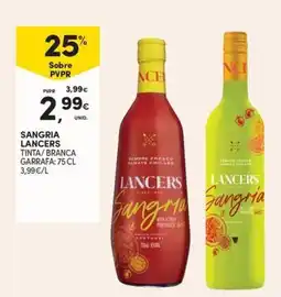 Continente Sangria lancers tinta/ branca promoção