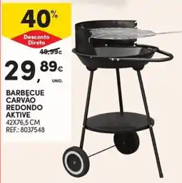 Continente Barbecue carvão redondo aktive promoção