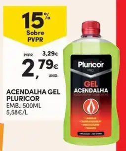 Continente Acendalha gel pluricor promoção