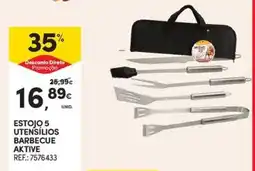 Continente Estojo 5 utensílios barbecue aktive promoção