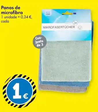 TEDi Panos de microfibra promoção