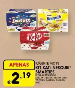 Meu Super Iogurte mix in kit kat / nesquik / smarties promoção