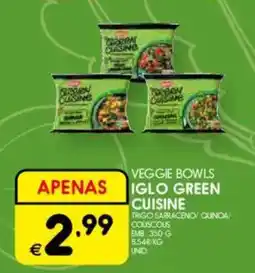 Meu Super veggie bowls iglo green cuisine promoção