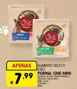 Meu Super alimento seco p/ cão purina one mini promoção