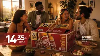 Super bock cerveja 20 cl x 35