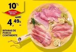 Continente Bifanas de porco continente promoção