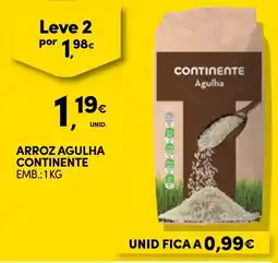 Continente Arroz agulha continente promoção