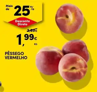 Continente Pêssego vermelho promoção