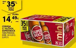 Continente Cerveja c/ álcool super bock mini promoção